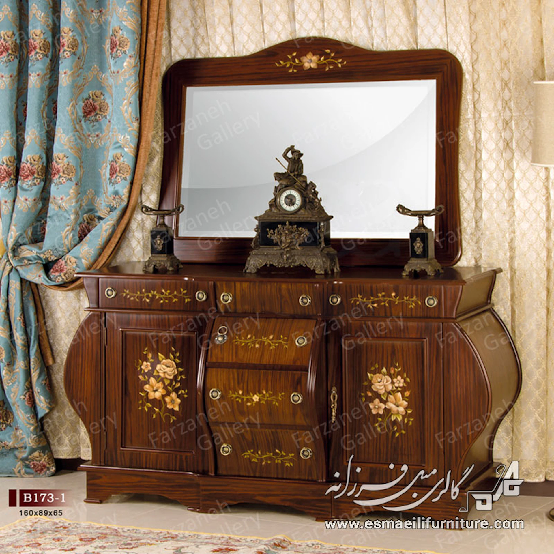 آینه کنسول معرق مدل B173