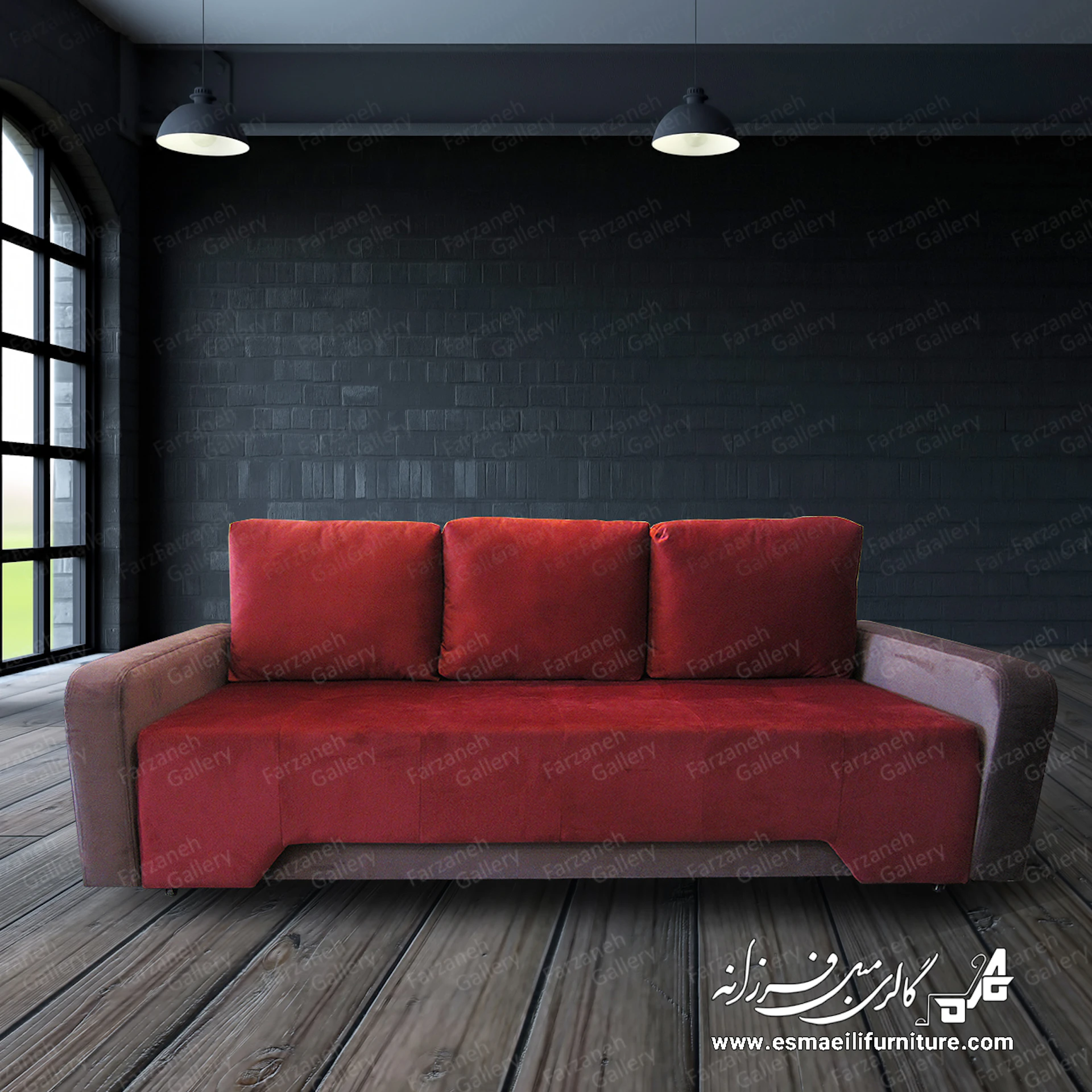 مبل تختخواب شو مدل ویژن - باکس دار