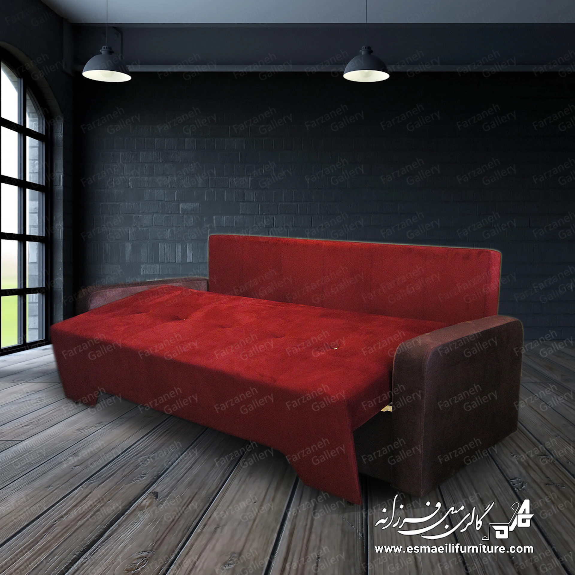 مبل تختخواب شو مدل ویژن - باکس دار