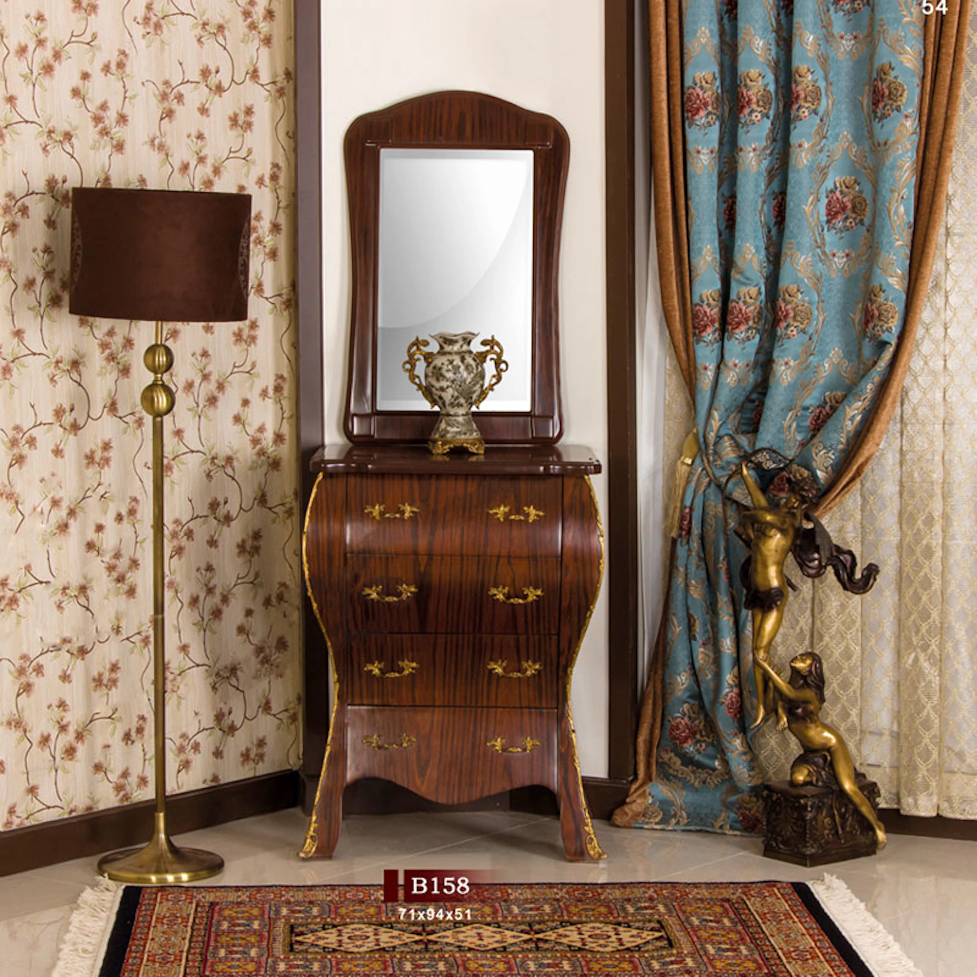 آینه کنسول معرق مدل B158