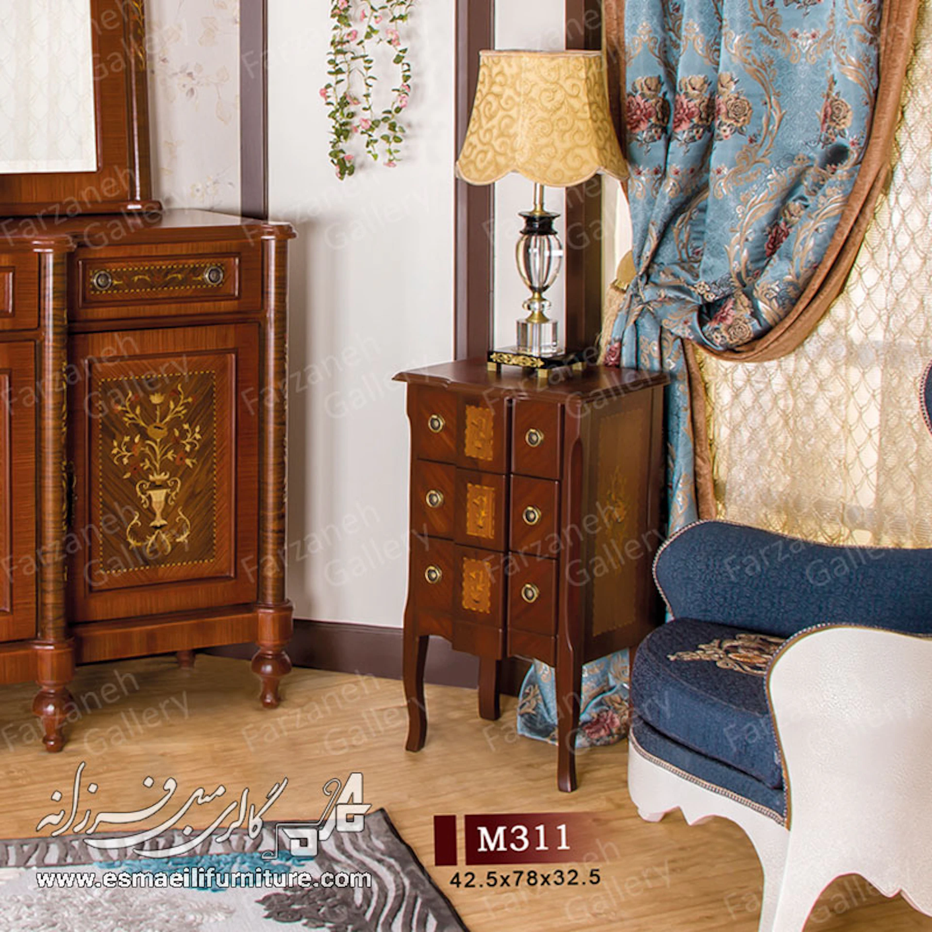 میز عسلی معرق مدل M311