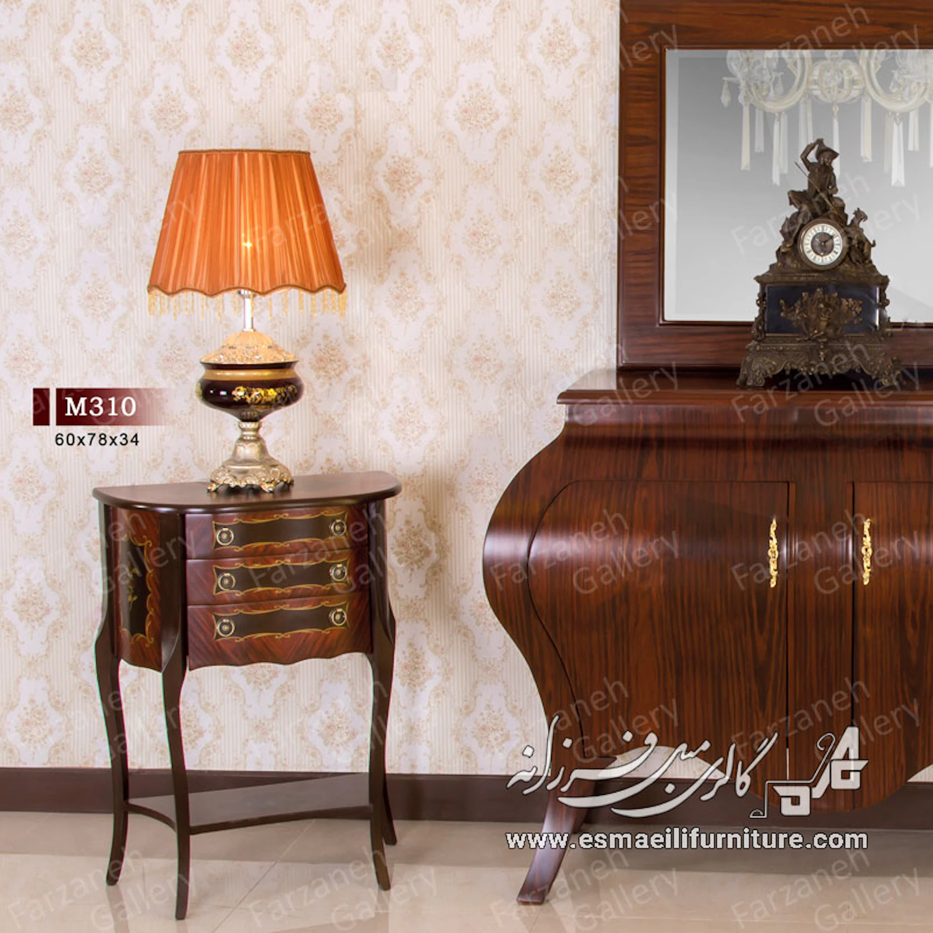 میز عسلی معرق مدل M310