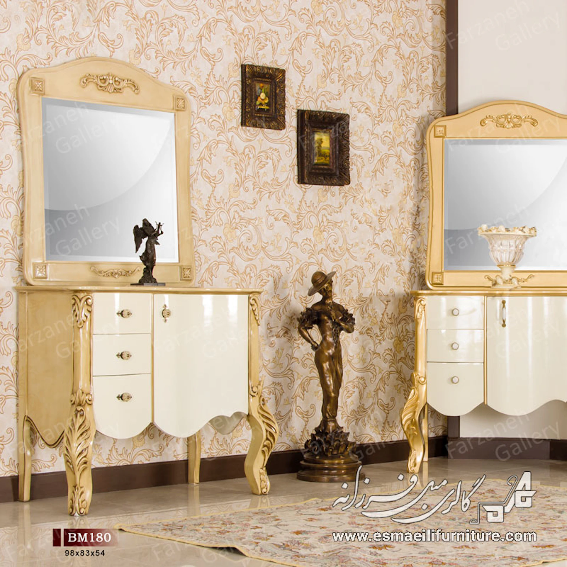 آینه کنسول معرق مدل BM180