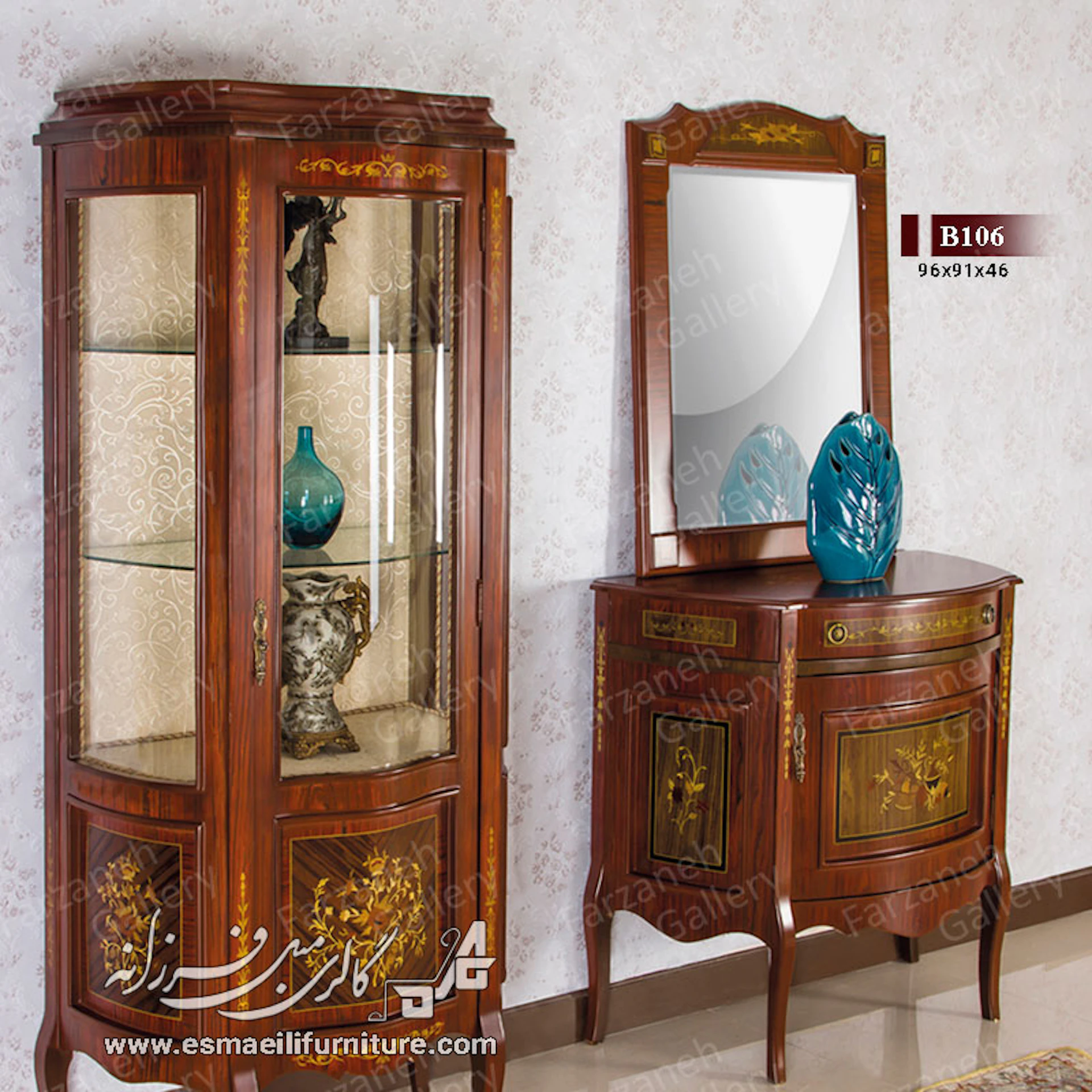 آینه کنسول معرق مدل B۱۰۶ را بهتر ببینیم