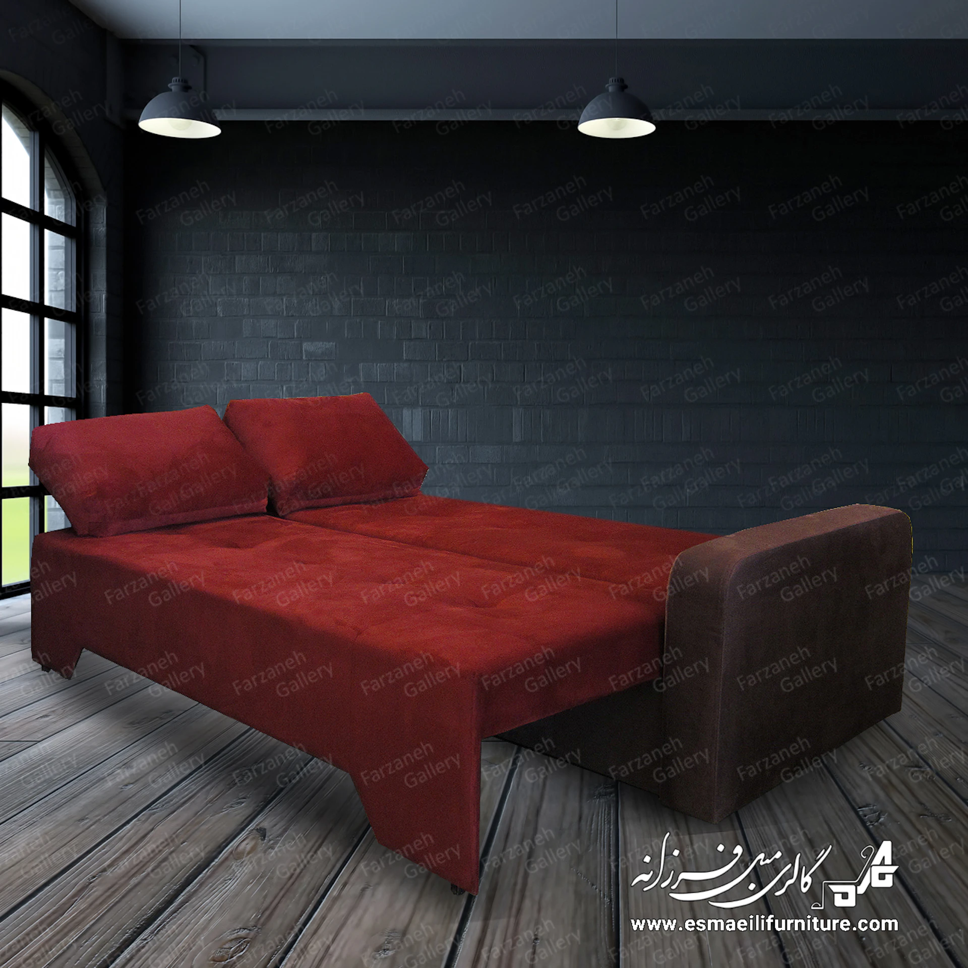 مبل تختخواب شو مدل ویژن - باکس دار