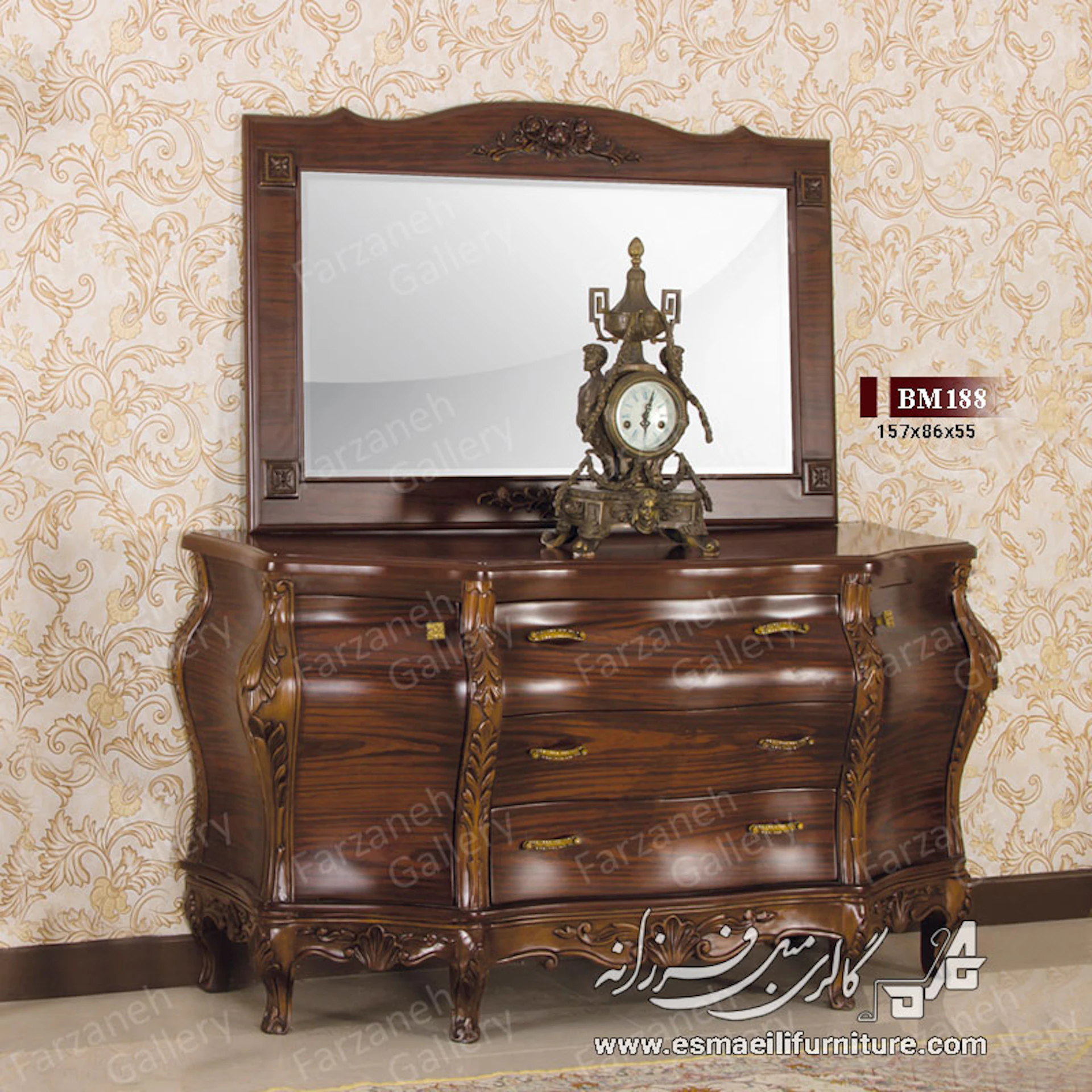 آینه کنسول معرق مدل BM188