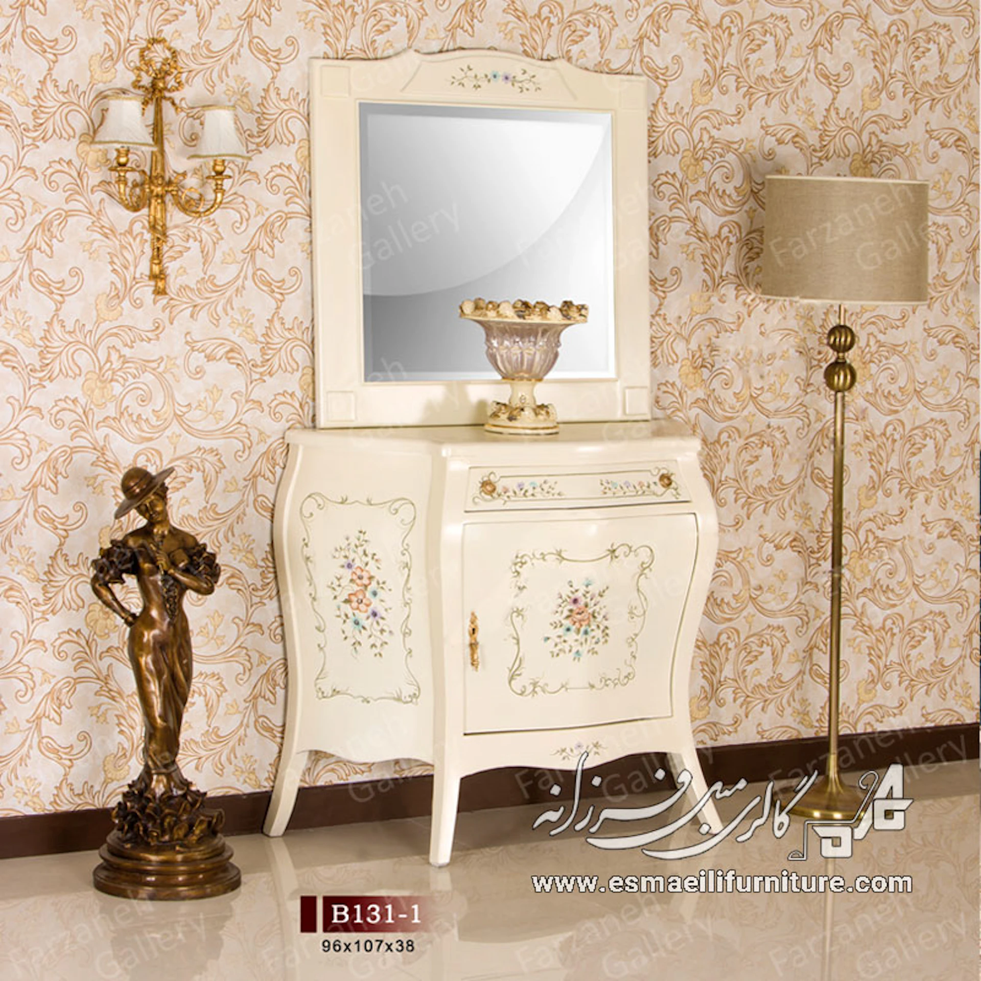 آینه کنسول معرق مدل B131