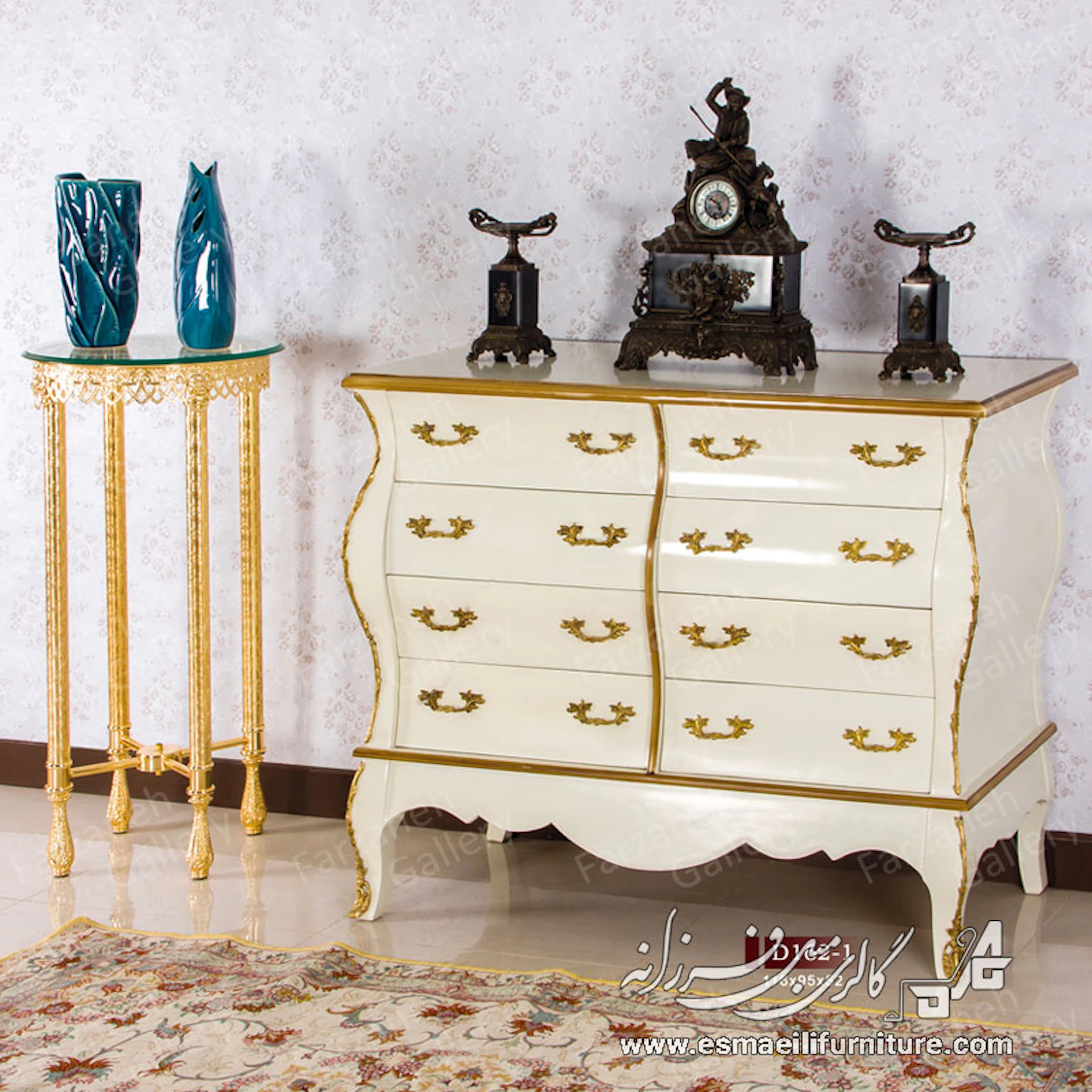 آینه کنسول معرق مدل D162