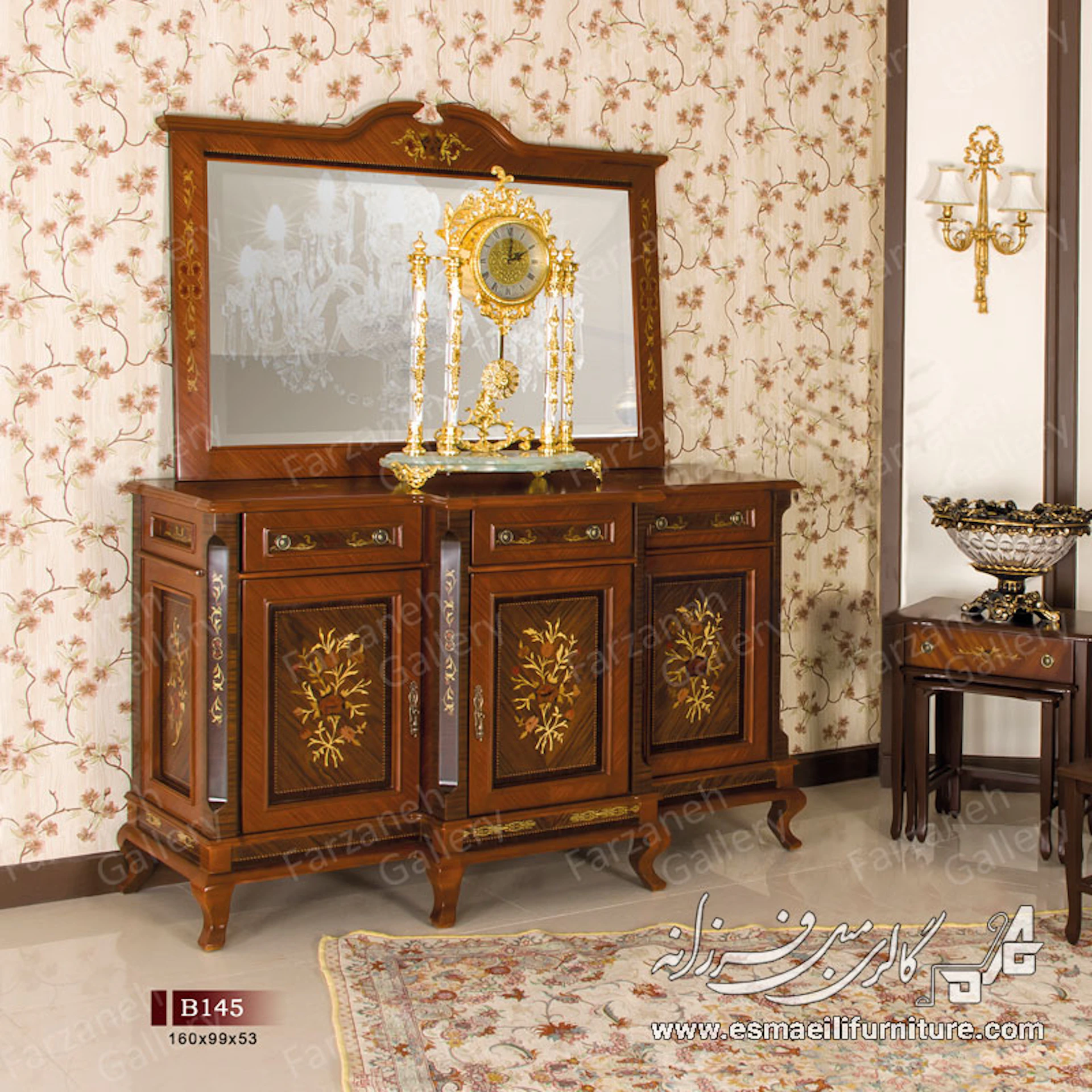 آینه کنسول معرق مدل B145
