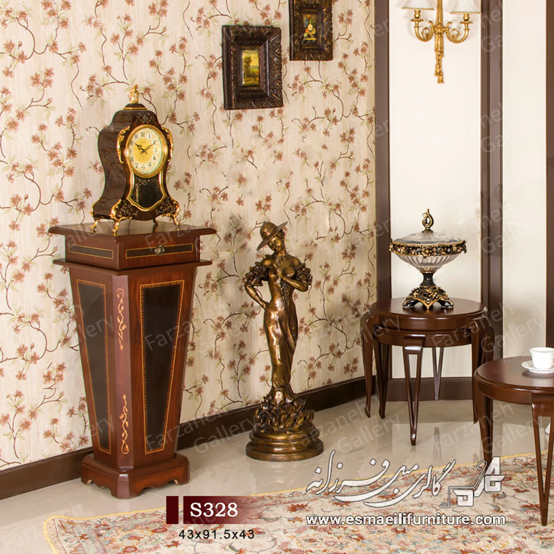 میز عسلی معرق مدل S328