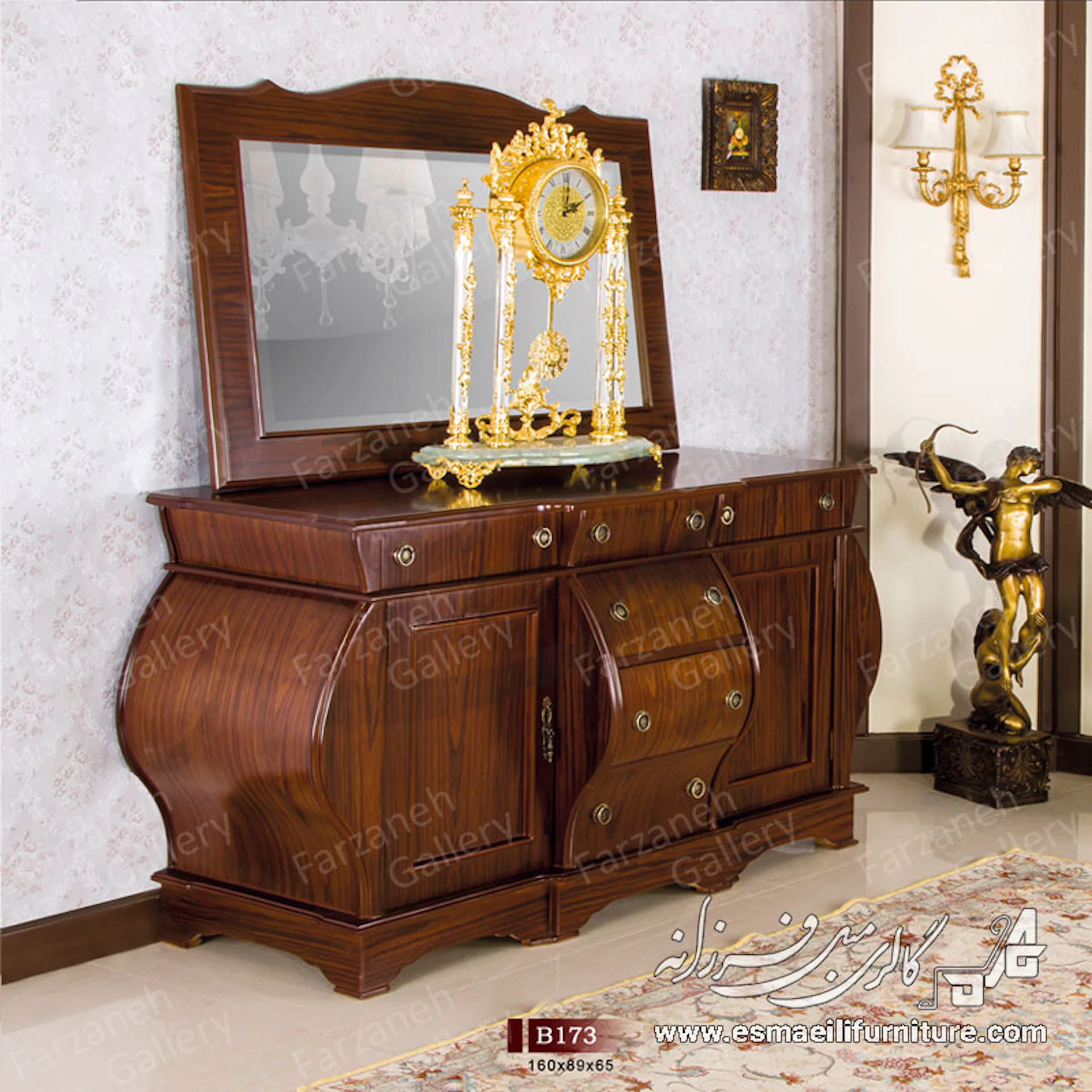 آینه کنسول معرق مدل B173