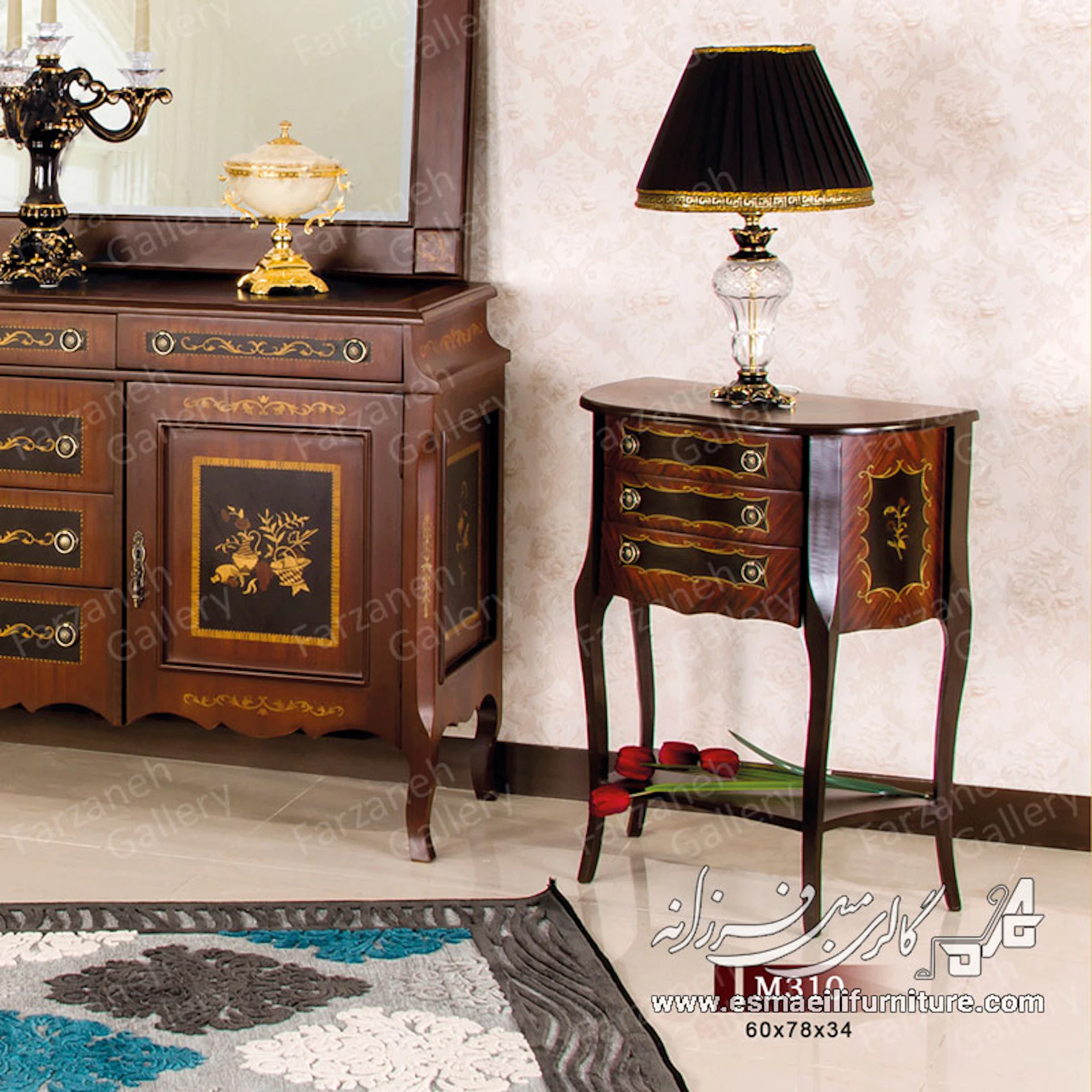 میز عسلی معرق مدل M310