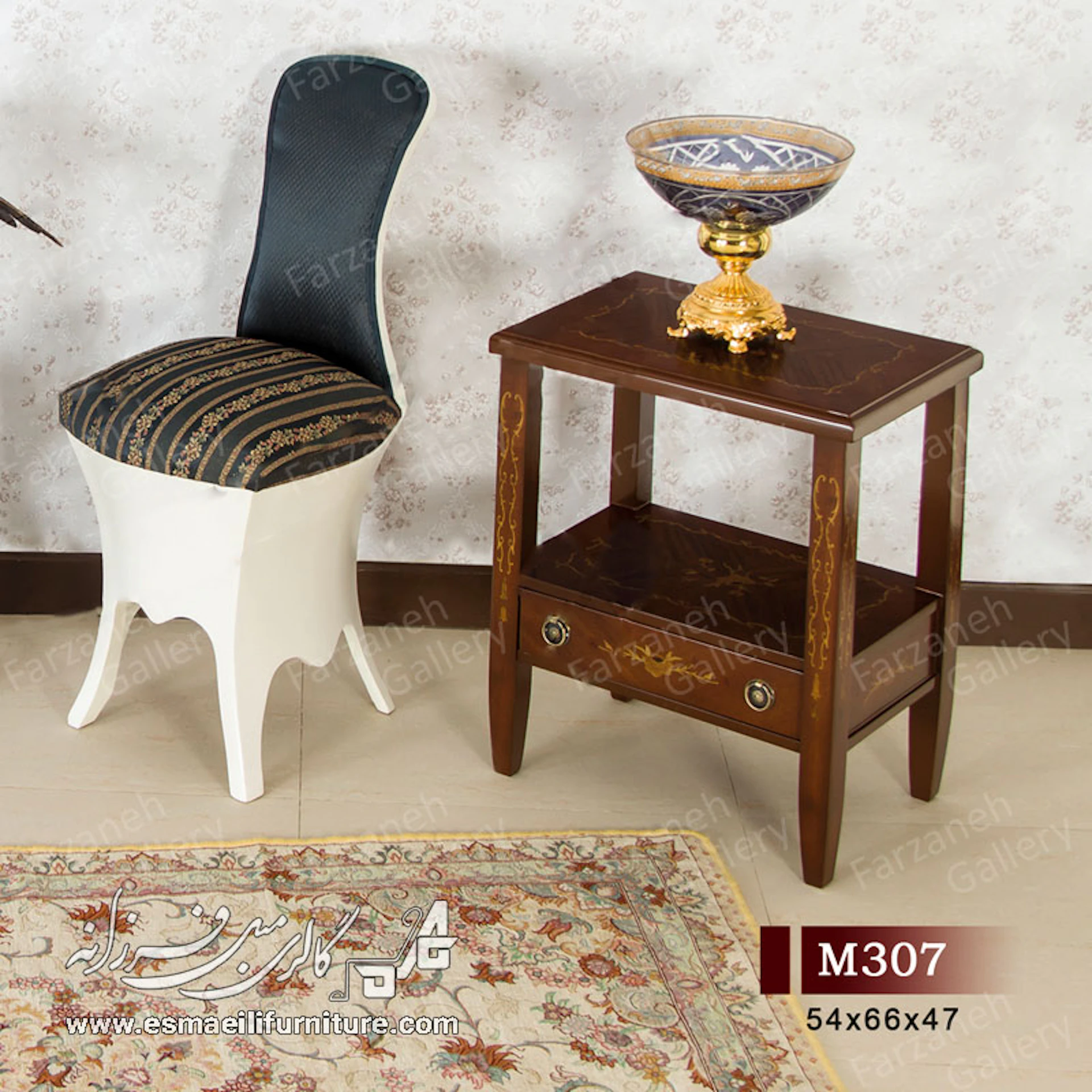 میز عسلی معرق مدل M307