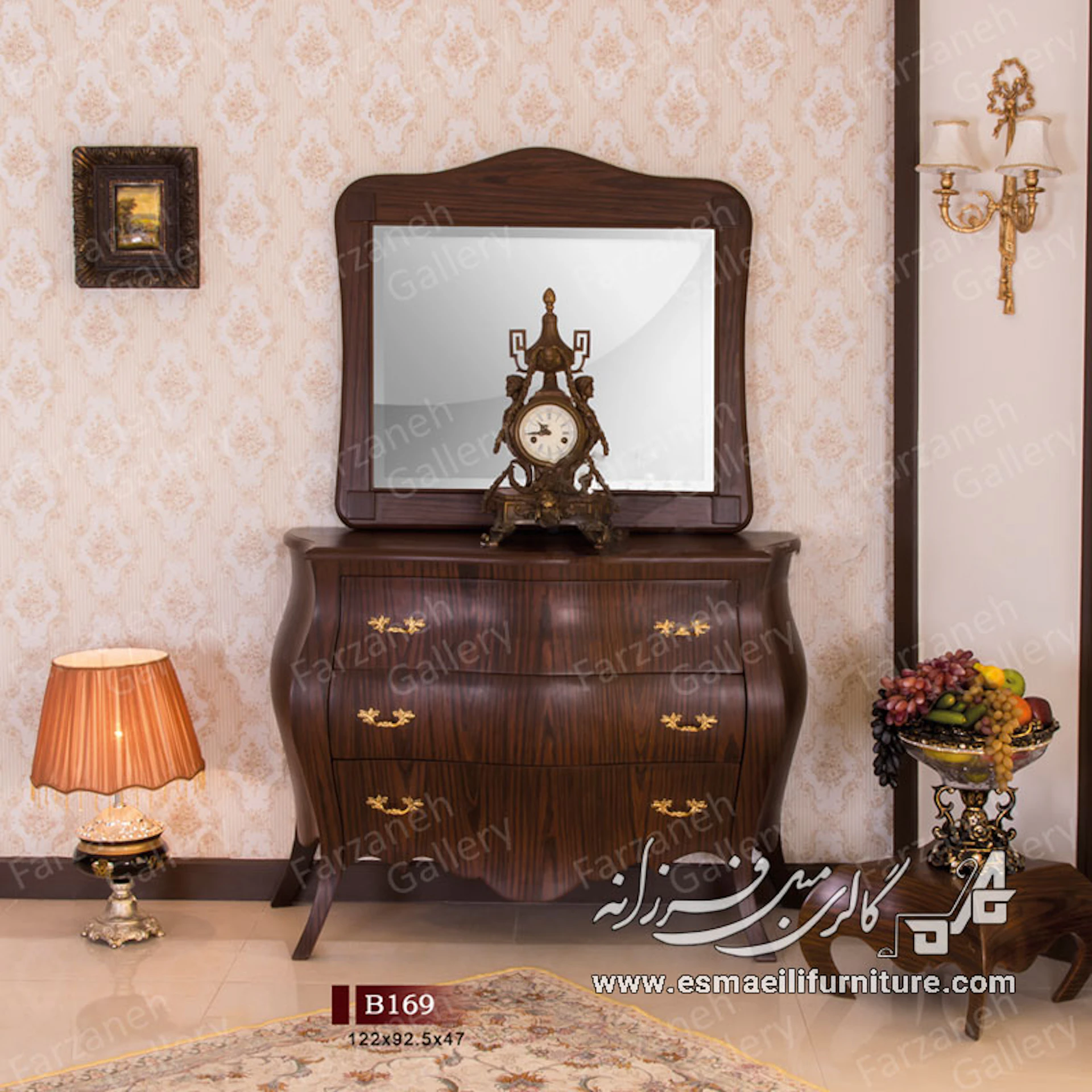 آینه کنسول معرق مدل B169
