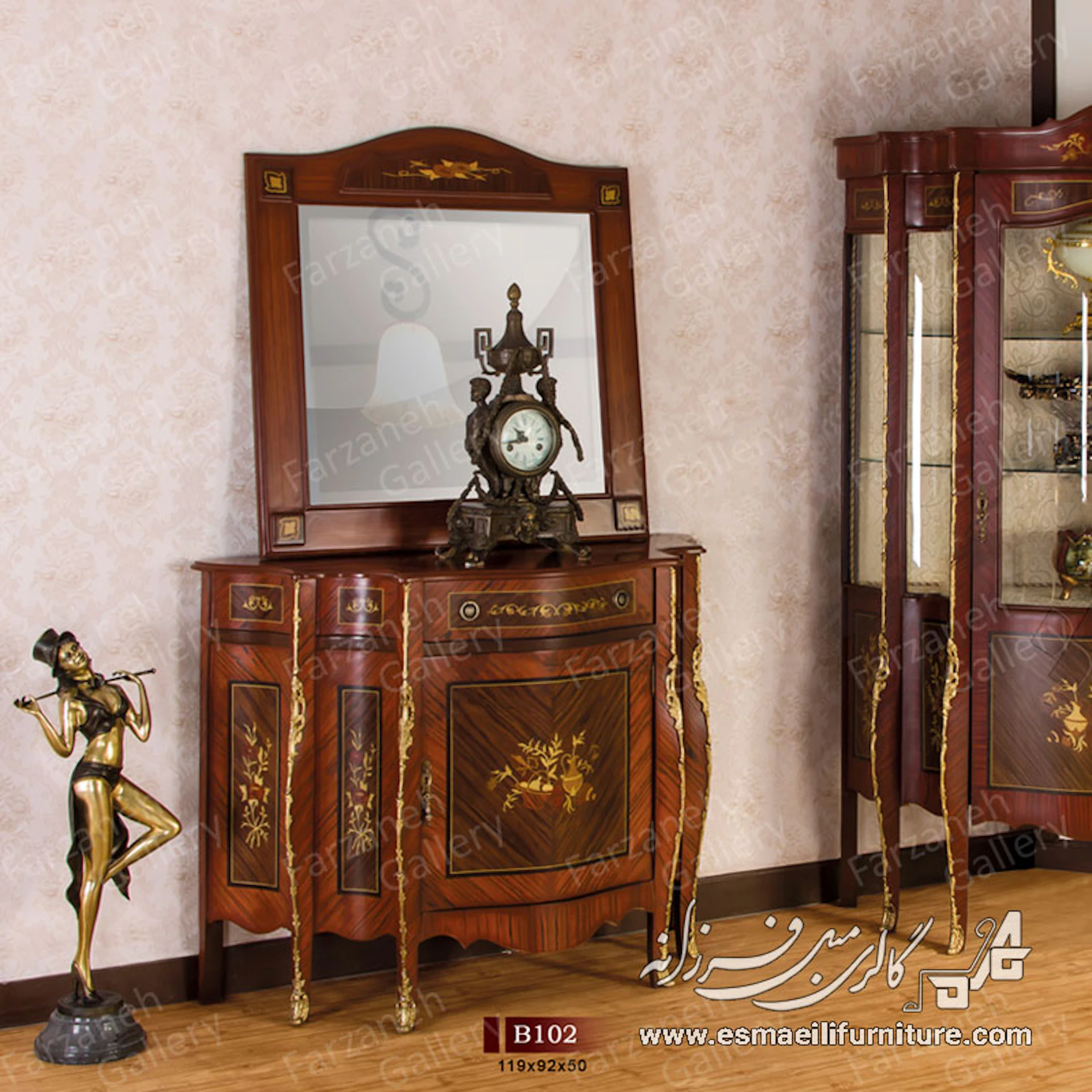 آینه کنسول معرق مدل B۱۰۲