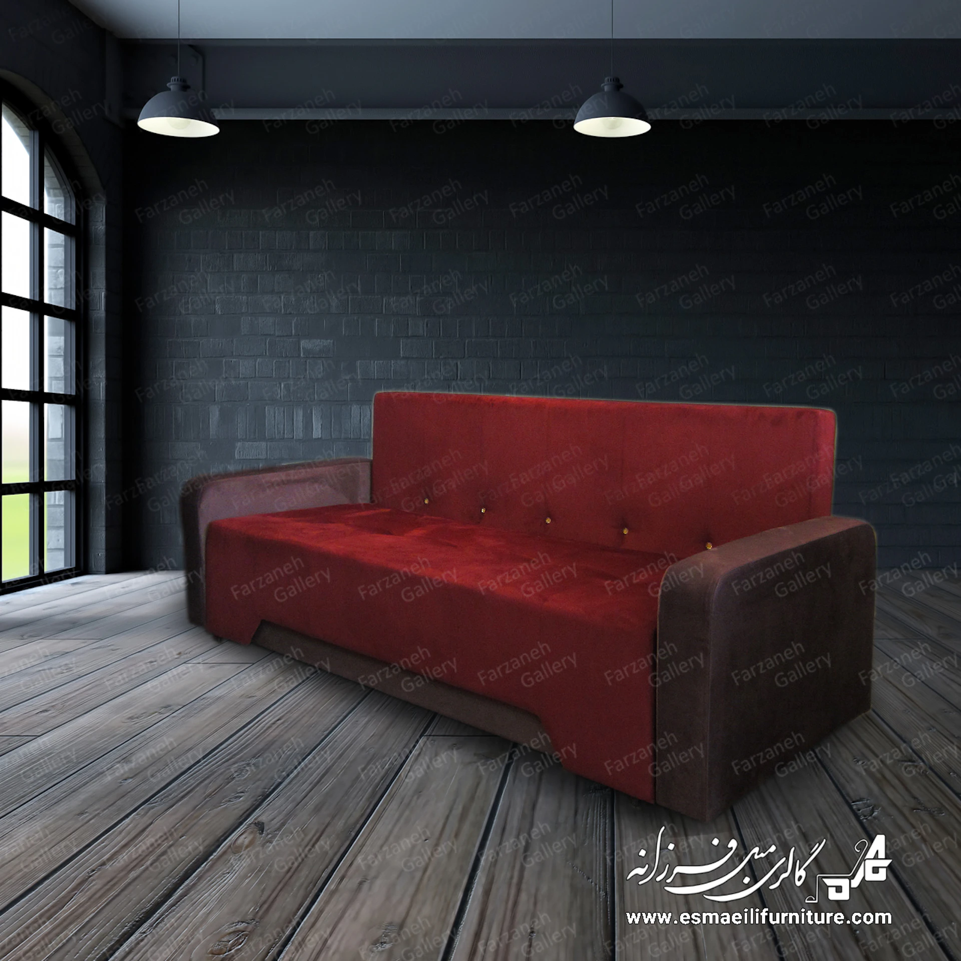 مبل تختخواب شو مدل ویژن - باکس دار