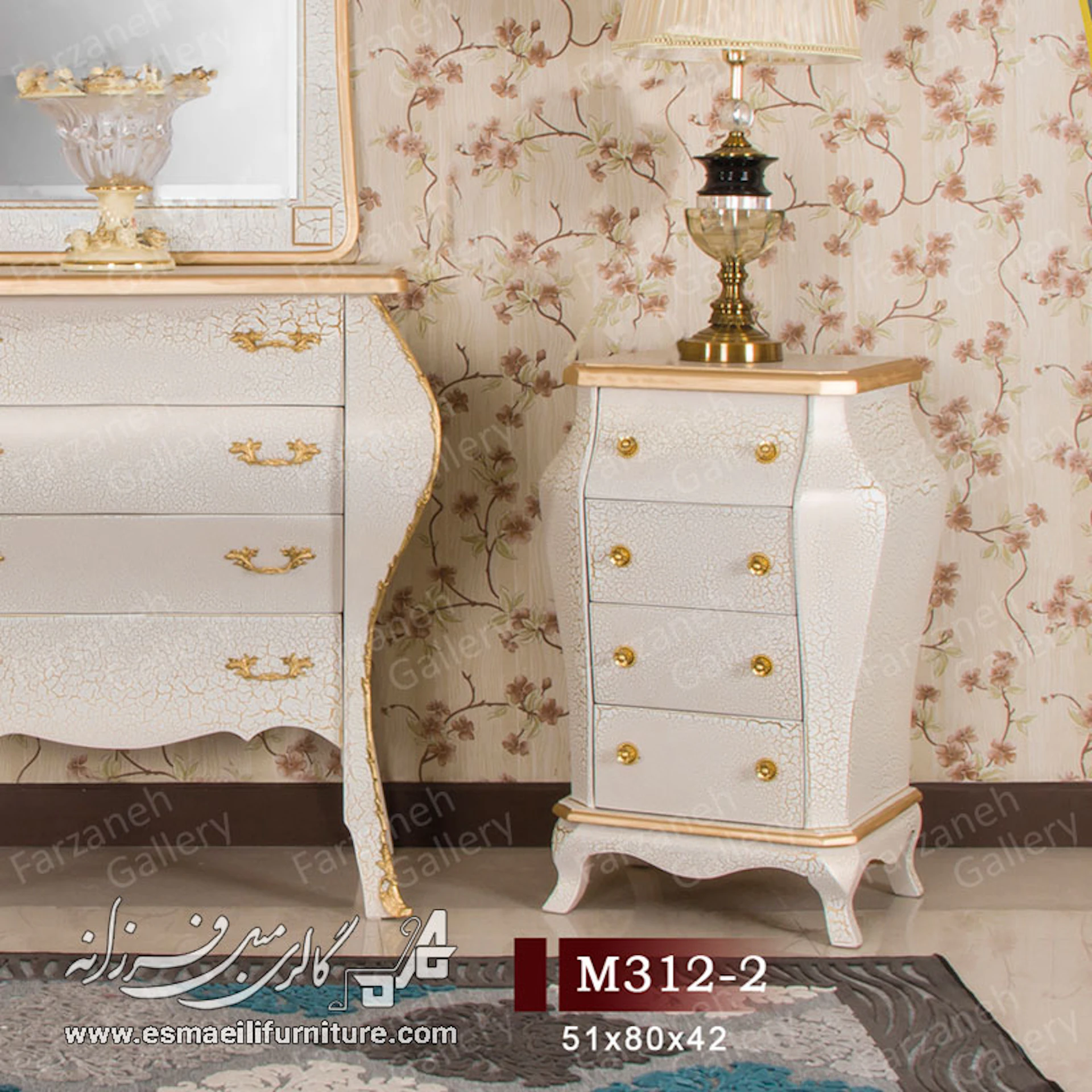 میز عسلی معرق مدل M312