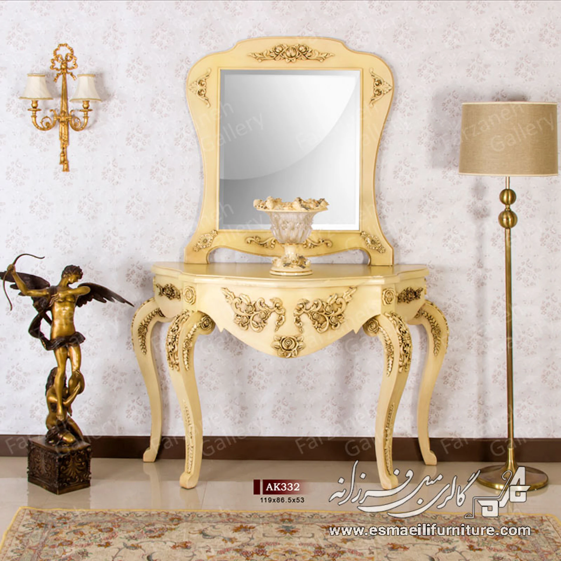 آینه کنسول معرق مدل AK332