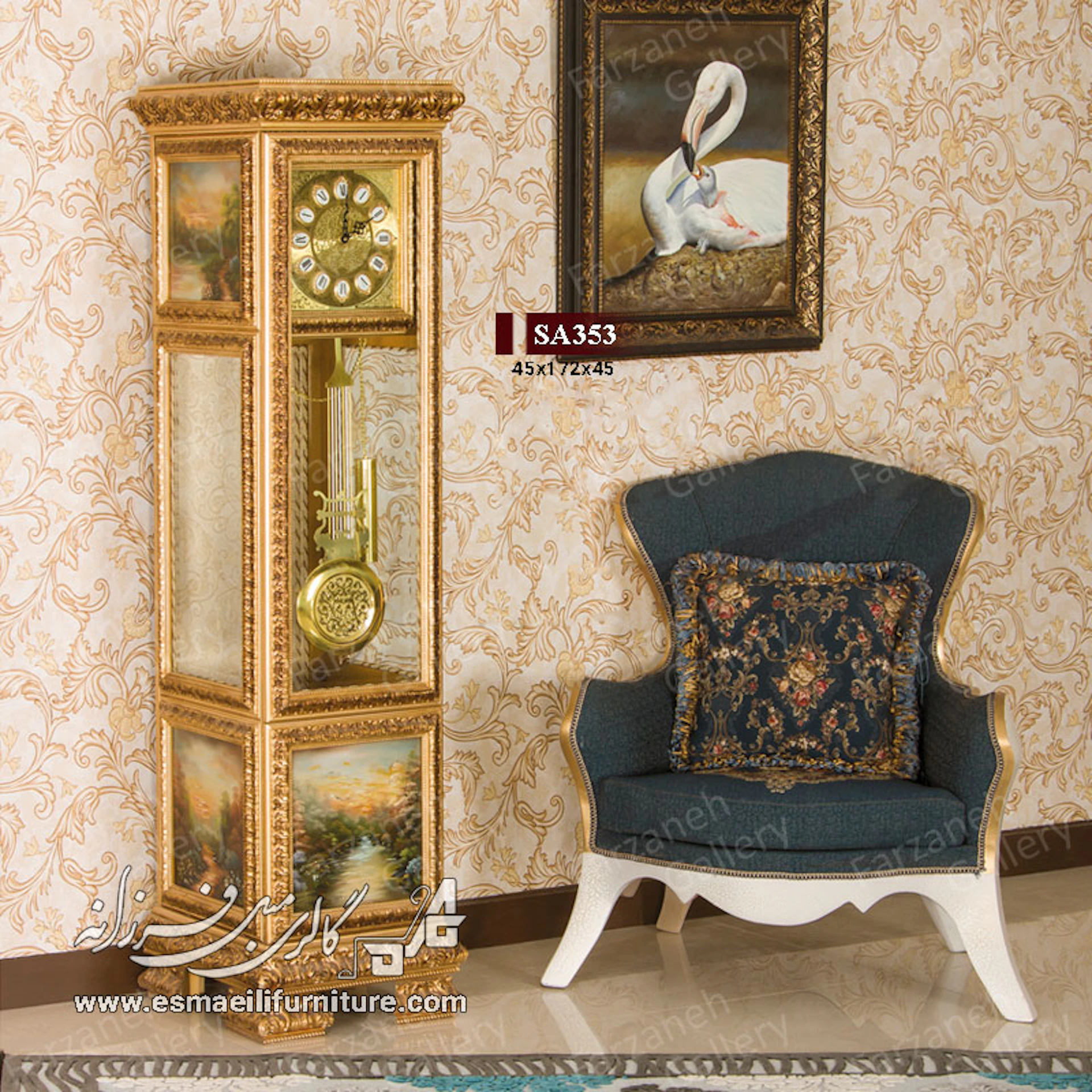 میز عسلی معرق مدل SA353