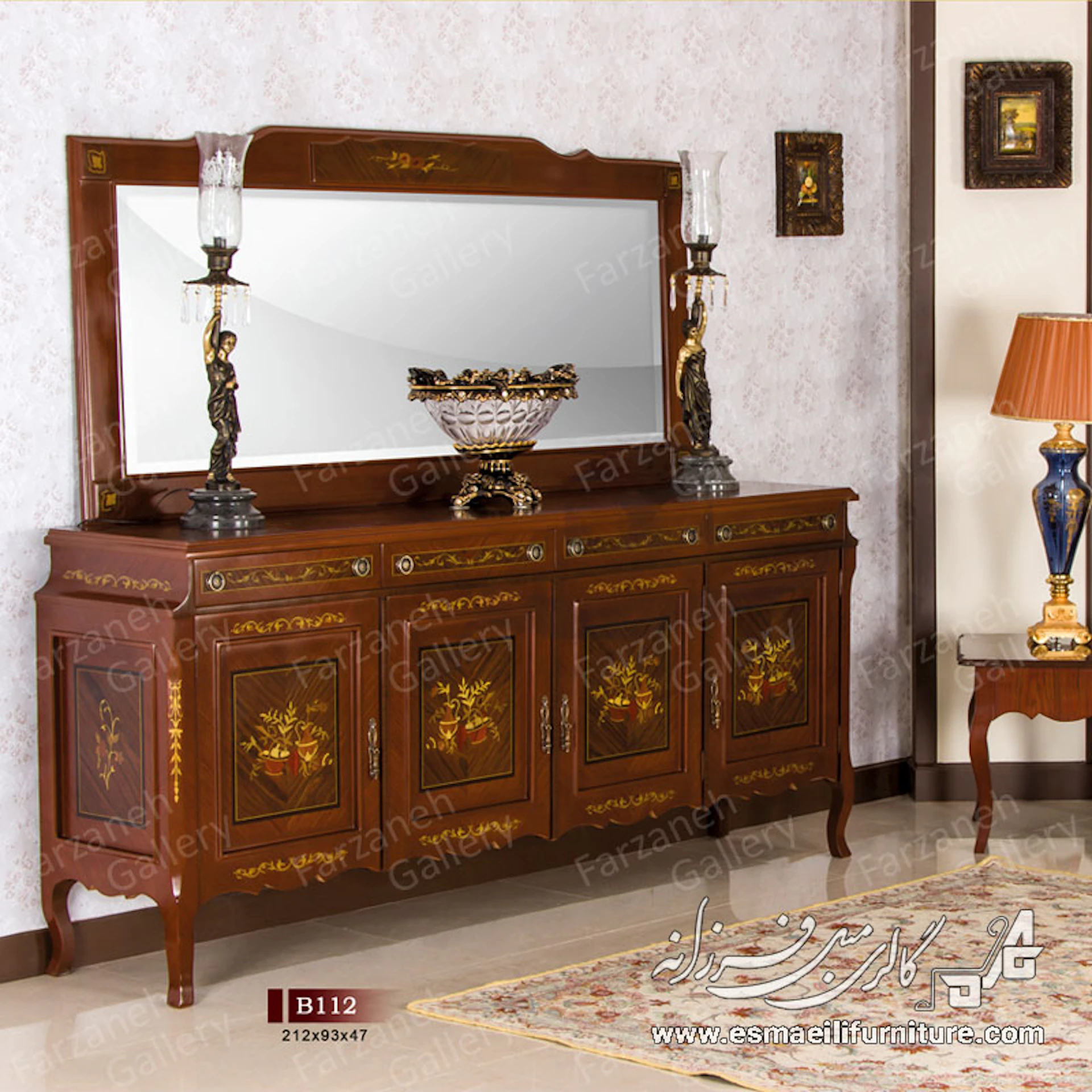 آینه کنسول معرق مدل B112