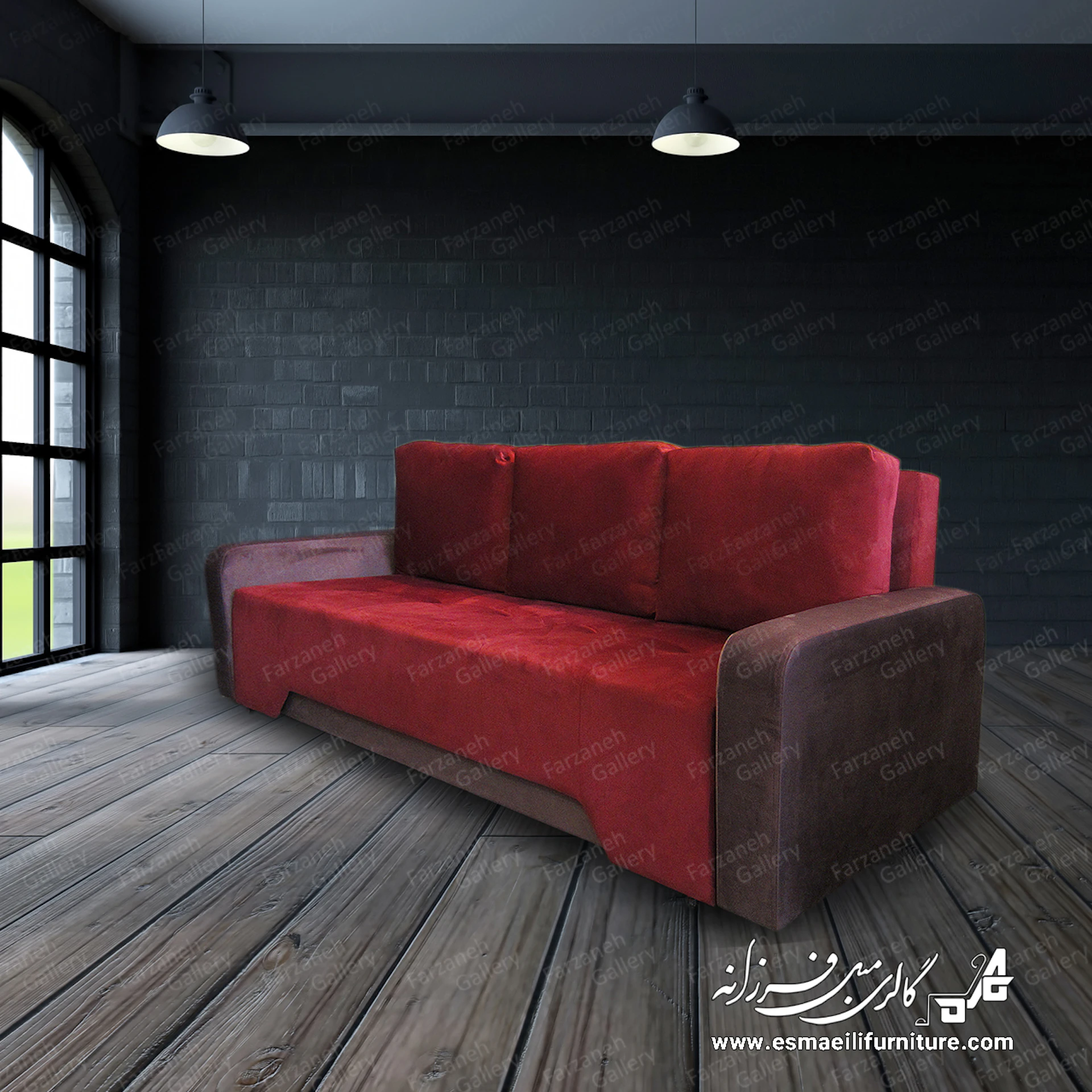 مبل تختخواب شو مدل ویژن - باکس دار