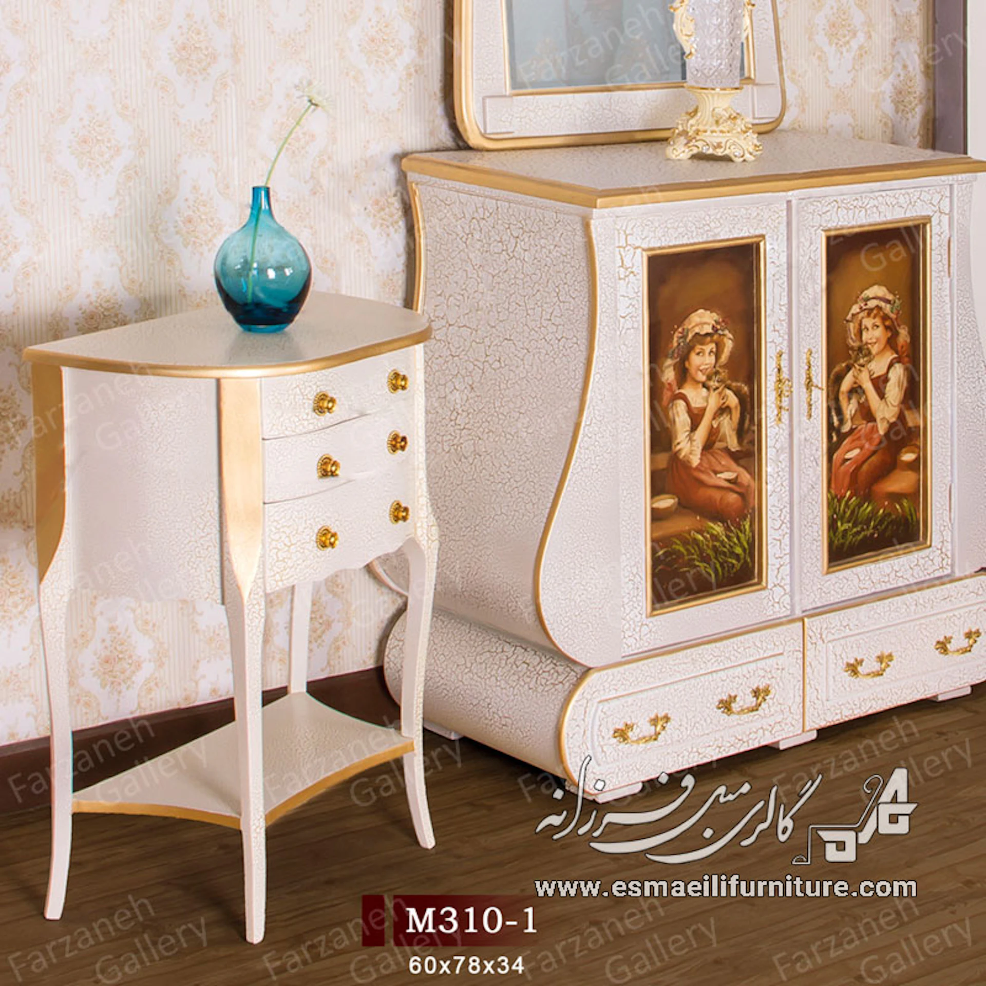 میز عسلی معرق مدل M310