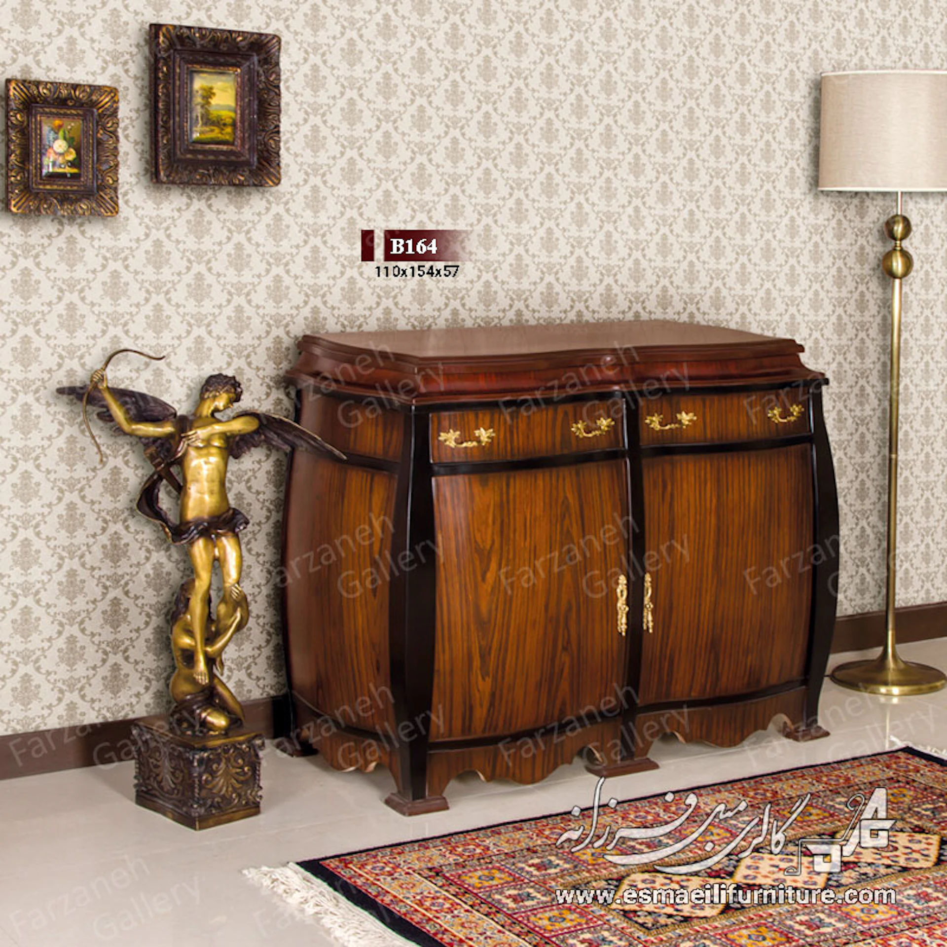 آینه کنسول معرق مدل B164