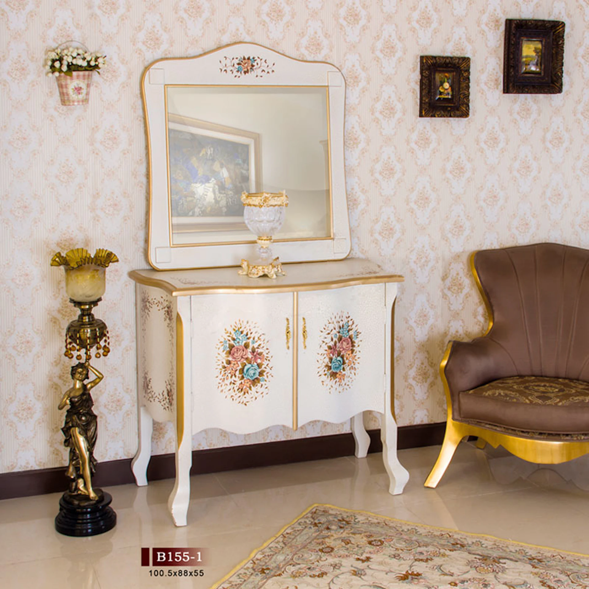 آینه کنسول معرق مدل B155