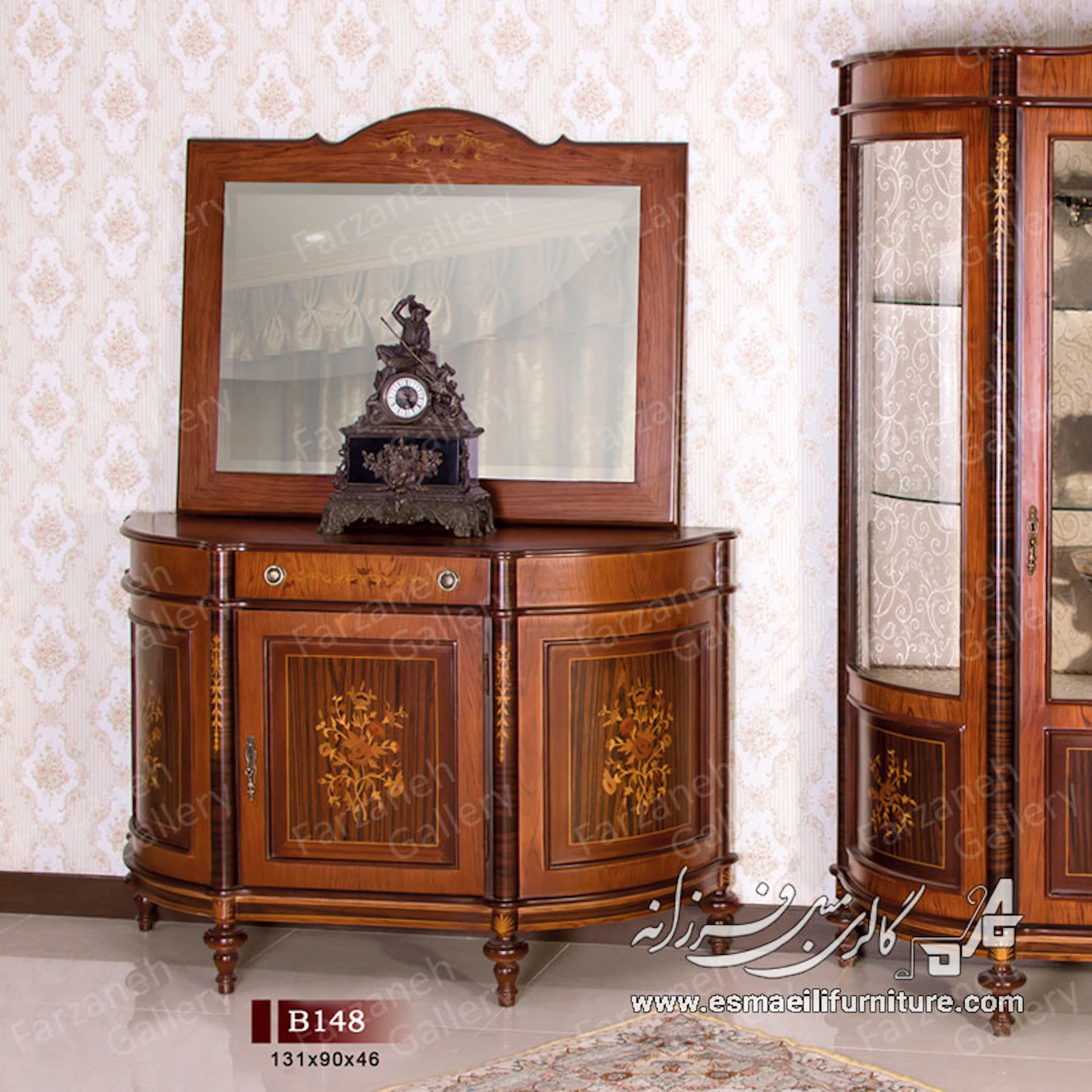 آینه کنسول معرق مدل B148