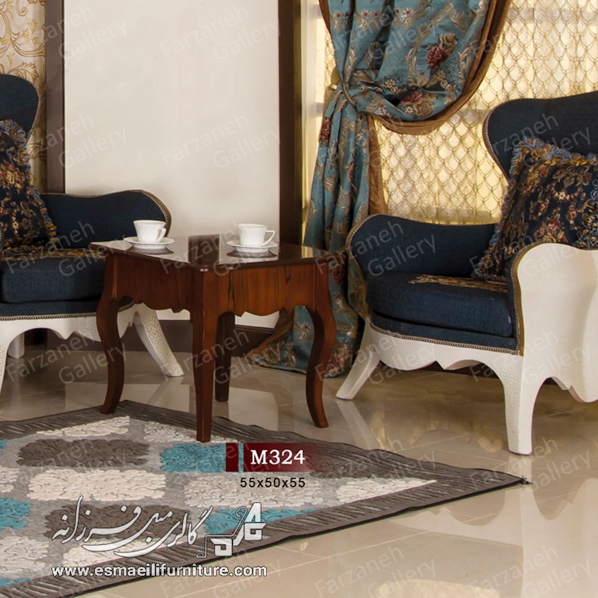 میز عسلی معرق مدل M324